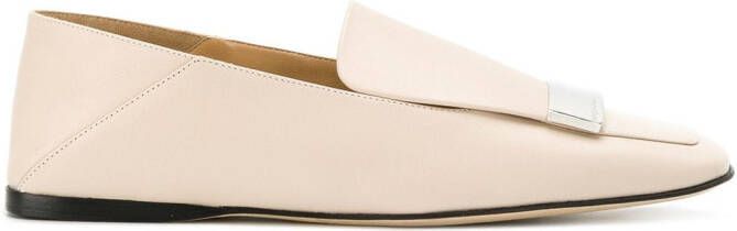 Sergio Rossi SR1 leather loafers Neutrals