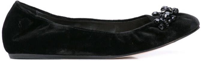 Simone Rocha embellished ballerinas Black