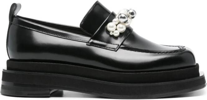 Simone Rocha Heart Toe Platform loafers Black