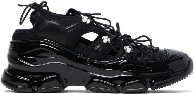 Simone Rocha Tracker cut-out sneakers Black