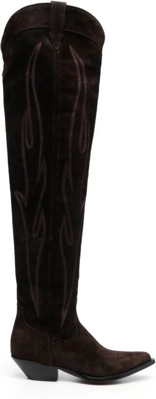 Sonora Hermosa 50mm thigh-high boots Brown