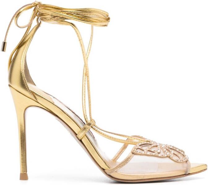 Sophia Webster 105mm butterfly-detailing sandals Yellow