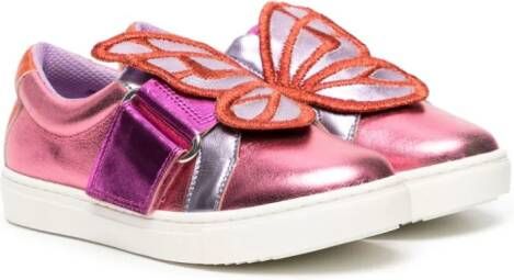 Sophia Webster Butterfly panelled sneakers Metallic