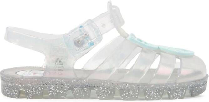 Sophia Webster Mini Butterfly jelly sandals Neutrals