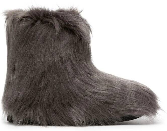 STAND STUDIO Olivia faux-fur ankle boots Grey