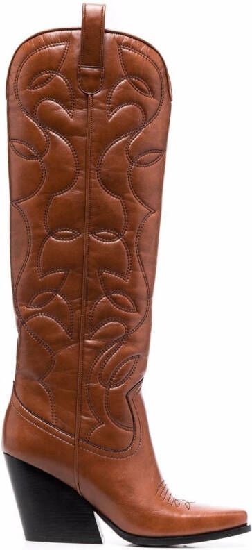 Stella McCartney Cowboy Cloudy knee-high boots Brown