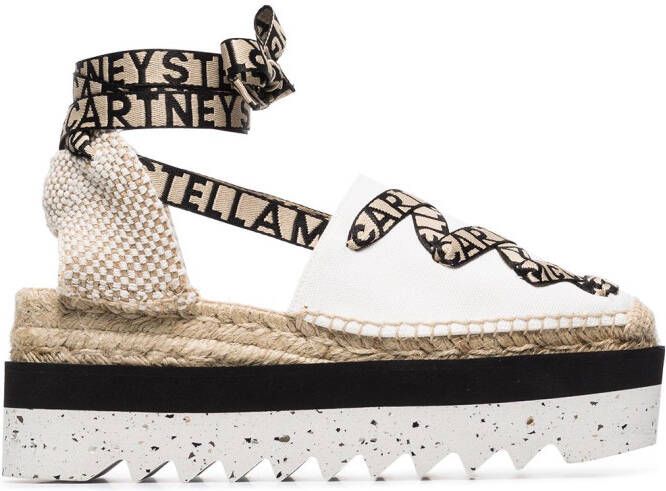 Stella McCartney Gaia lace-up espadrilles White