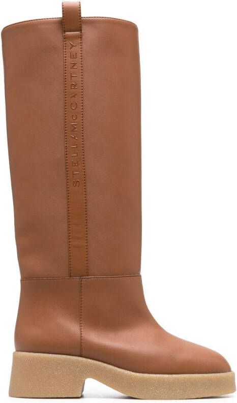 Stella McCartney Skyla knee-high platform boots Black