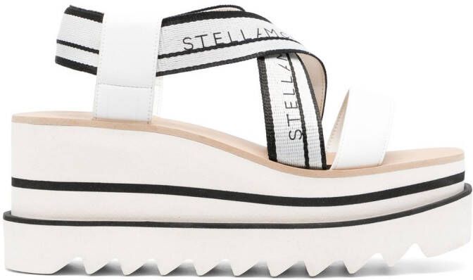Stella McCartney Sneak-Elyse 80mm platform sandals White