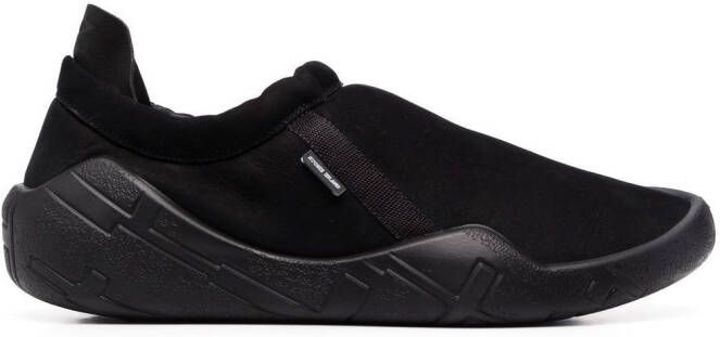 Stone Island Shadow Project logo-patch slip-on sneakers Black