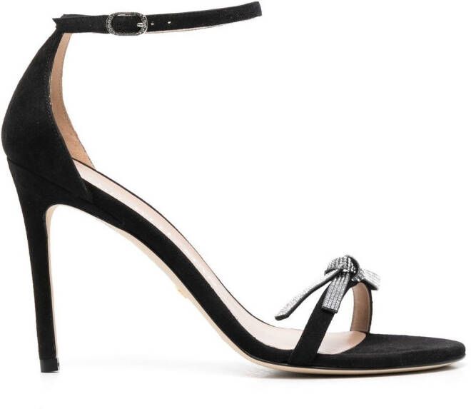 Stuart Weitzman 100mm open-toe sandals Black