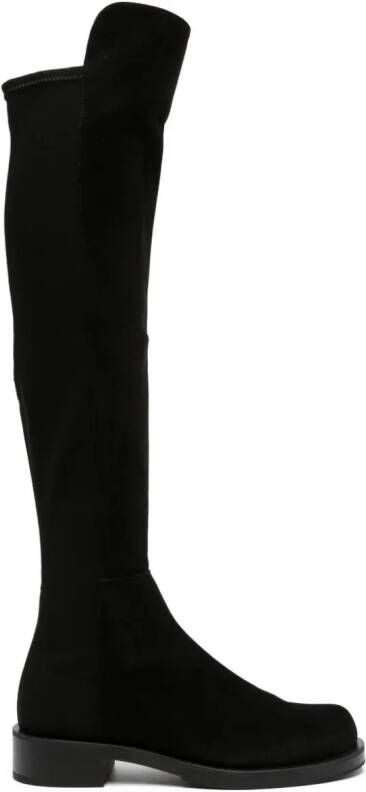Stuart Weitzman 5050 Bold 40mm suede boots Black