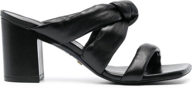 Stuart Weitzman 85mm knot-detail sandals Black