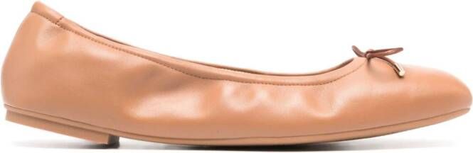 Stuart Weitzman Bardot ballerina shoes Brown