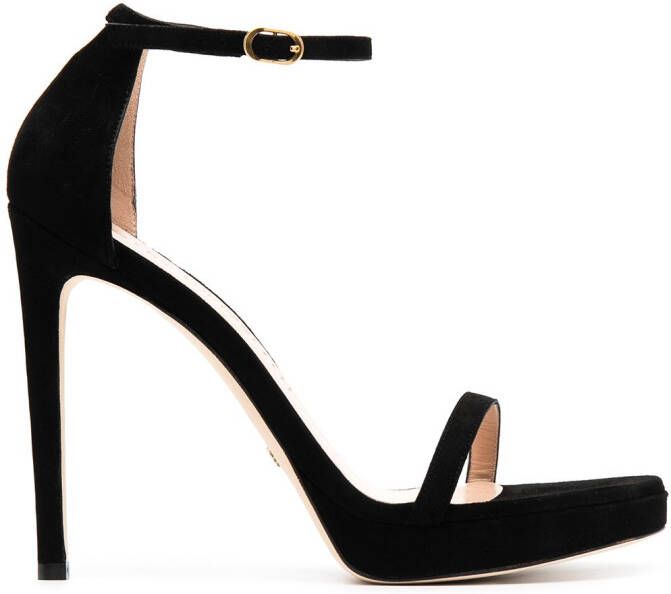 Stuart Weitzman Disco stiletto heel sandals Black