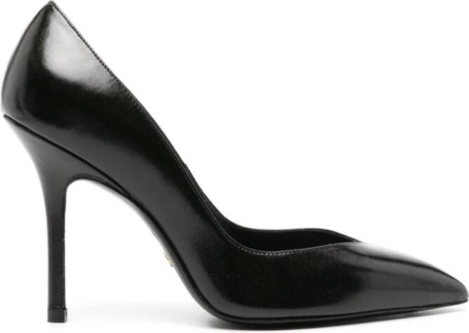 Stuart Weitzman Eva 100mm leather pumps Black