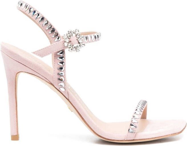 Stuart Weitzman Gemcut 100mm sandals Pink