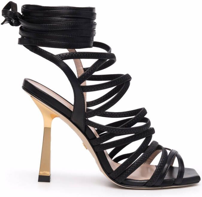 Stuart Weitzman Jaxie 100mm sandals Black