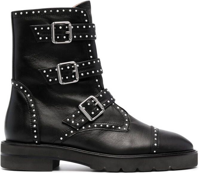 Stuart Weitzman Jesse Lift studded boots Black