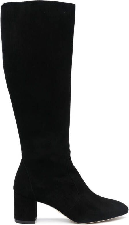 Stuart Weitzman knee-length leather boots Black