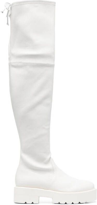 Stuart Weitzman Lowland thigh-length boots White