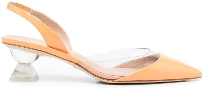 Stuart Weitzman Lucite Sculpt pumps Orange