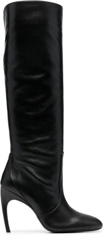 Stuart Weitzman Luxecurve 100mm round-toe boots Black