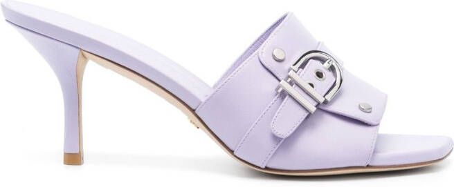 Stuart Weitzman Maverick 90mm leather sandals Purple