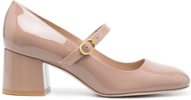 Stuart Weitzman MJ 65mm leather pumps Pink