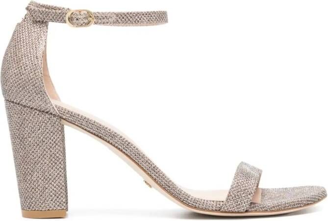 Stuart Weitzman 90mm Nearlynude sandals Gold