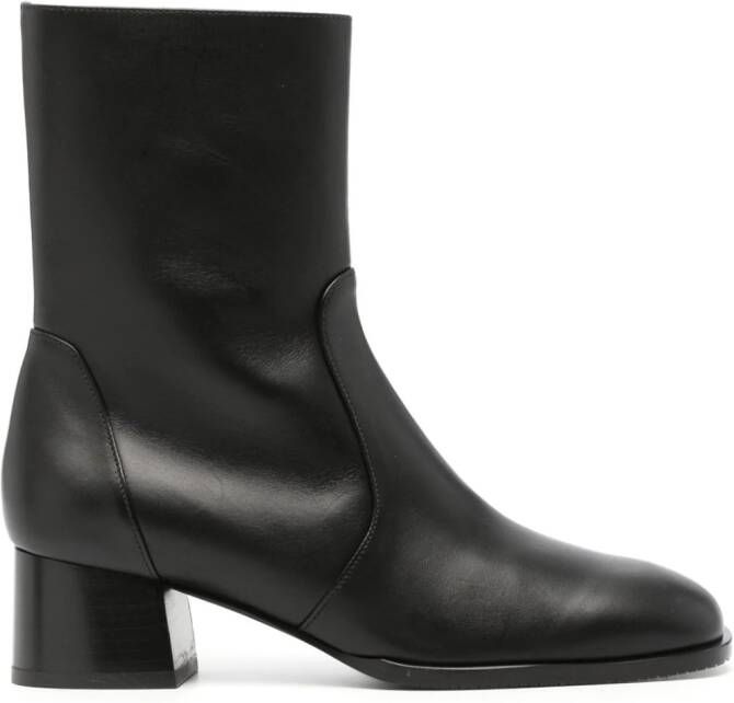 Stuart Weitzman Nola leather ankle boots Black