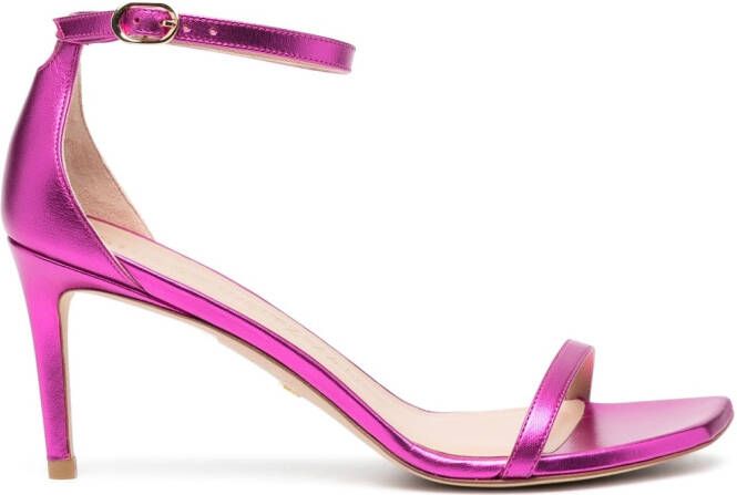 Stuart Weitzman Nudistcurve 75mm heel sandals Pink