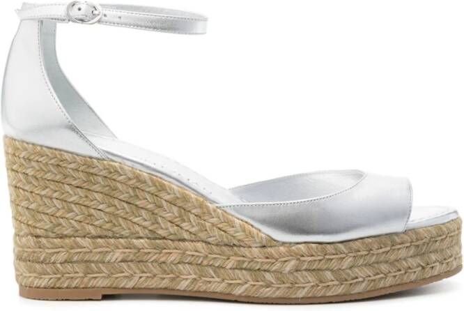 Stuart Weitzman Nudistia 90mm espadrilles Silver