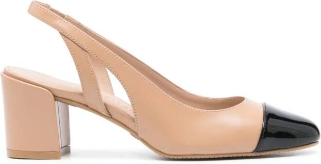 Stuart Weitzman Sleek 50mm slingback pumps Neutrals
