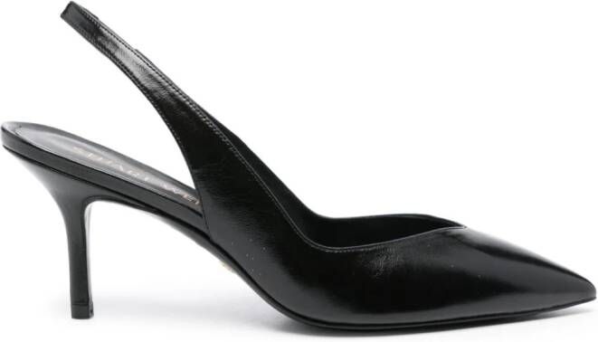 Stuart Weitzman slingback leather pumps Black