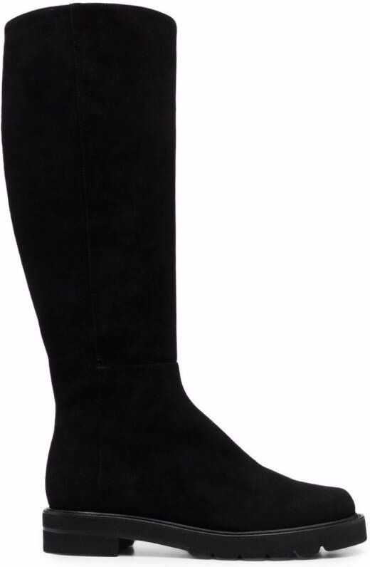 Stuart Weitzman slip-on knee-length boots Black