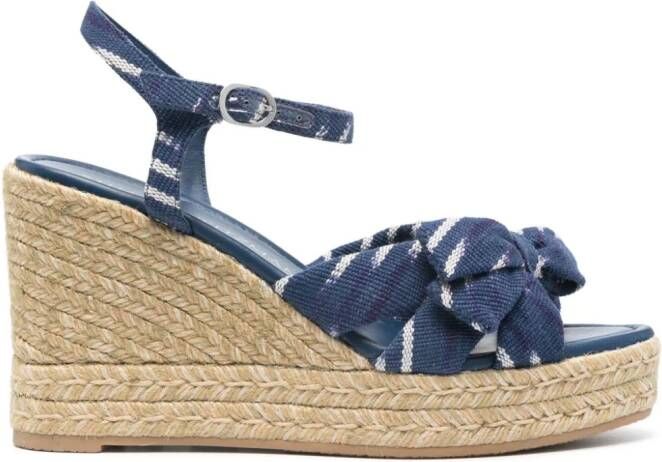Stuart Weitzman 80mm Sofia wedge espadrilles Blue