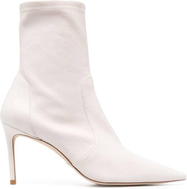 Stuart Weitzman Stretch 100mm pointed-toe boots Neutrals