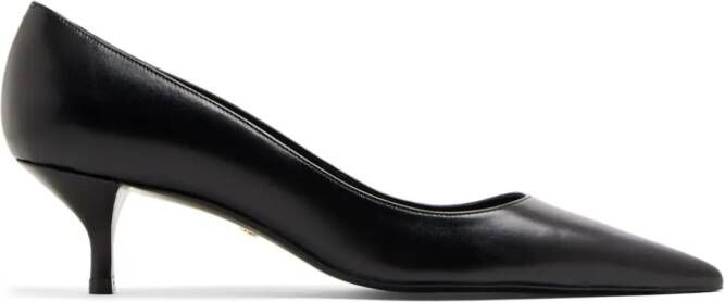 Stuart Weitzman Stuart 50mm leather pumps Black