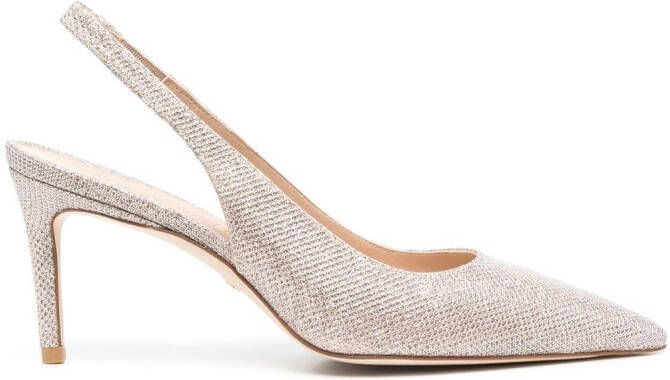 Stuart Weitzman Stuart 75mm slingback pumps Neutrals