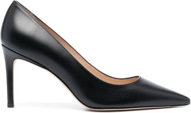 Stuart Weitzman Stuart 85mm pointed-toe pumps Black