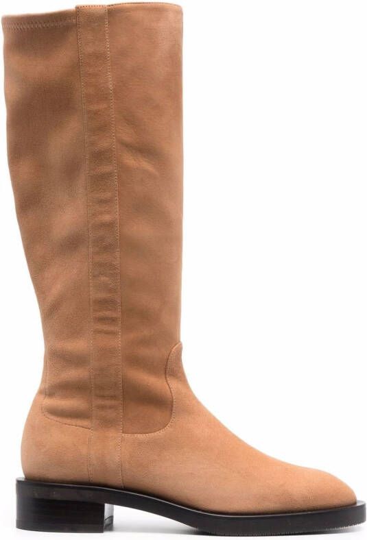 Stuart Weitzman 35mm suede knee-length boots Brown