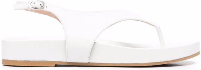 Stuart Weitzman Summer Thong open-toe sandals White