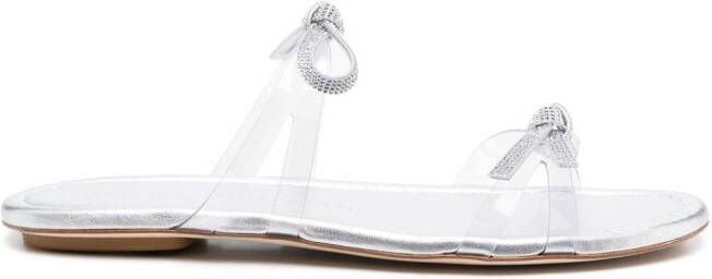 Stuart Weitzman SW Bow slides White