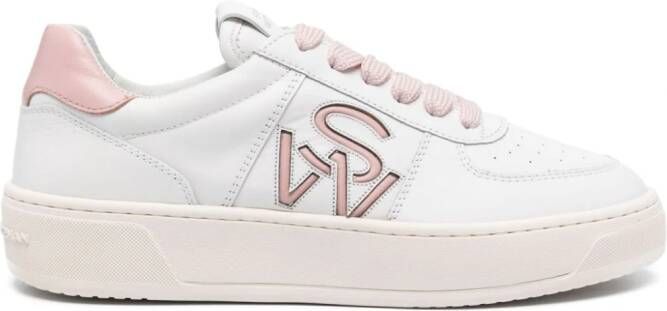 Stuart Weitzman SW Courtside leather sneakers White