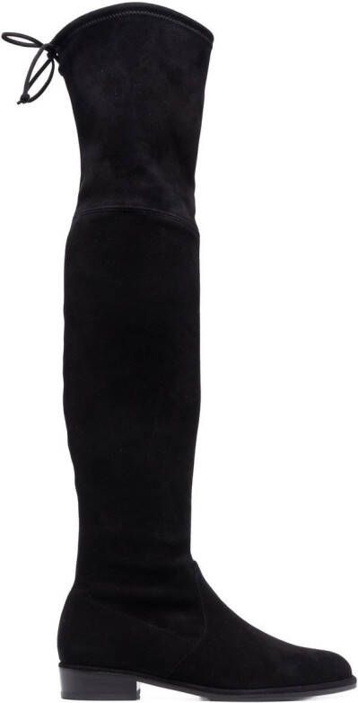Stuart Weitzman tie-fastened thigh high boots Black