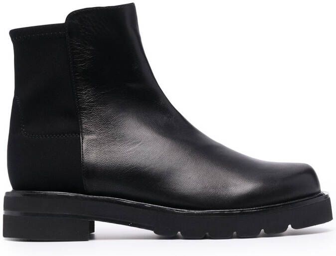 Stuart Weitzman two-tone ankle boots Black