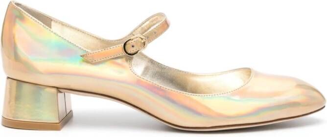 Stuart Weitzman Vivienne Mary Jane 35mm pumps Gold