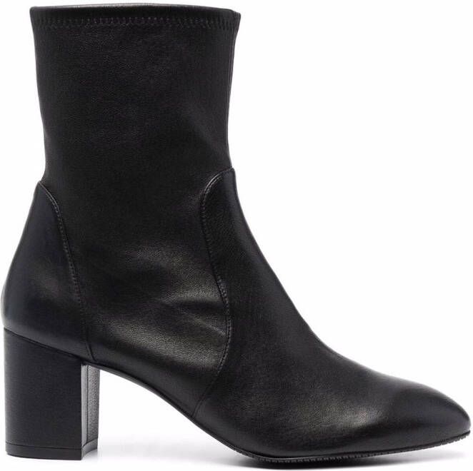 Stuart Weitzman Yuliana 60mm leather ankle boots Black