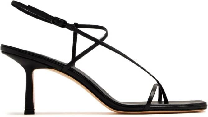 Studio Amelia 70mm Cross Front sandals Black